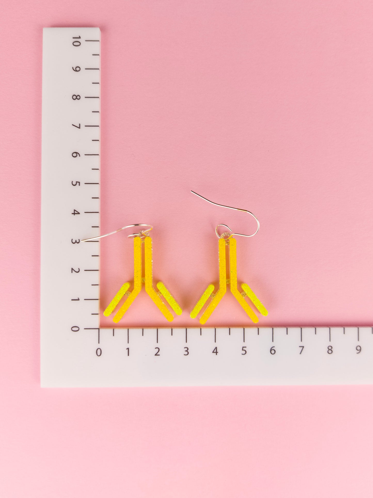 IgG Antibody Dangle Earrings - Yellow