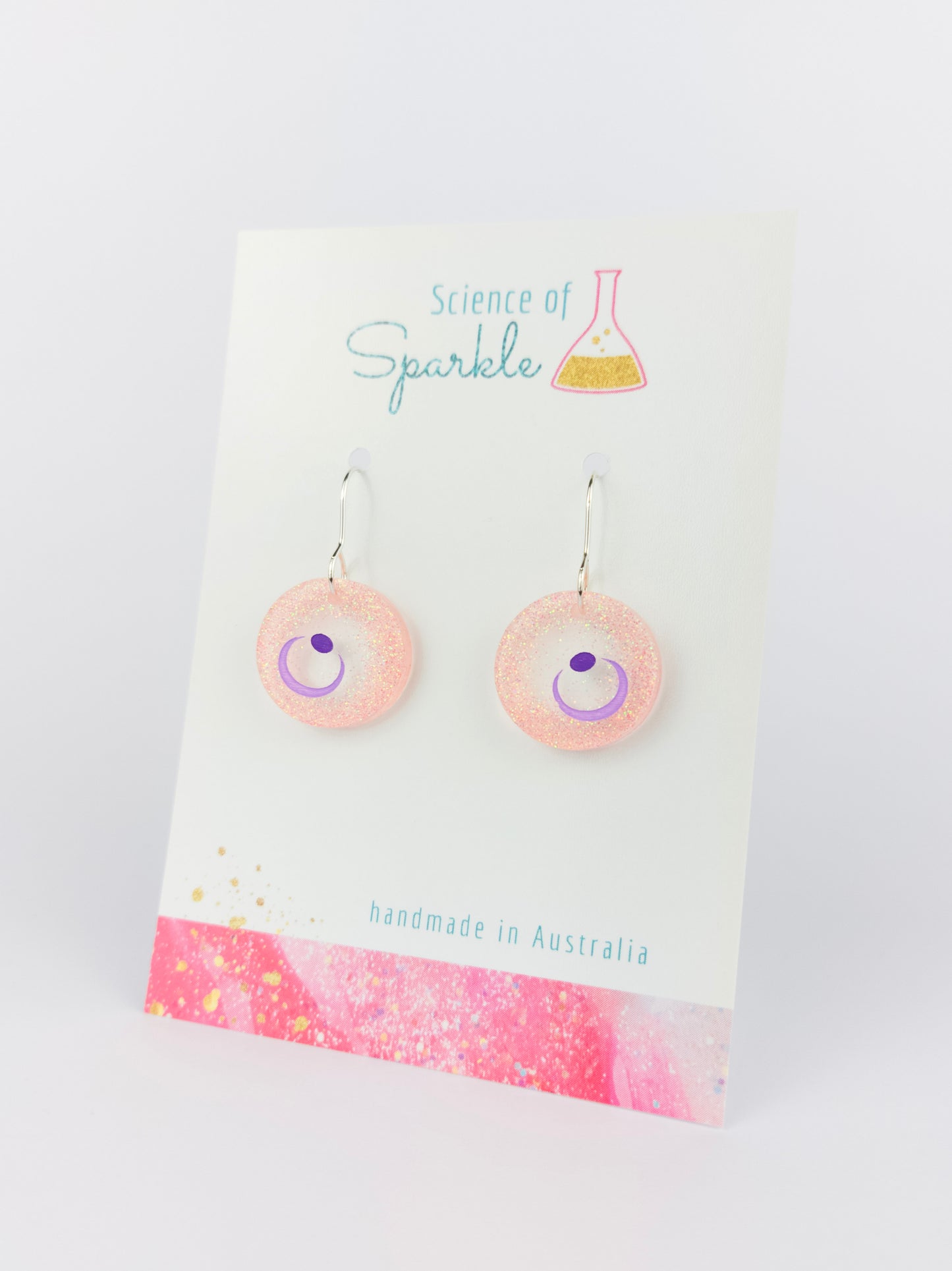 Malaria Parasite (Plasmodium) Earrings - Small Hooks