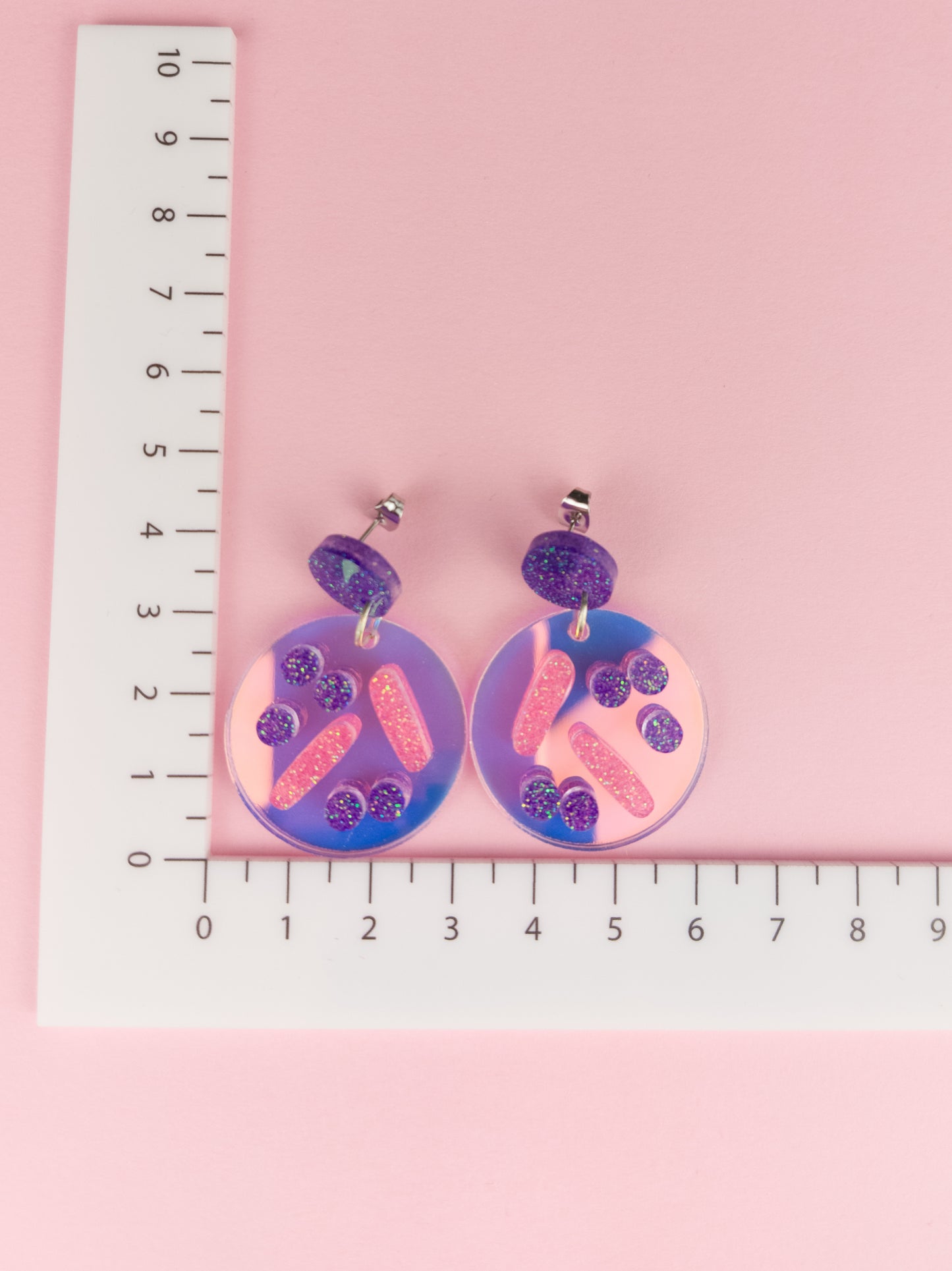 Bacteria Gram Stain Earrings - Midi Dangles