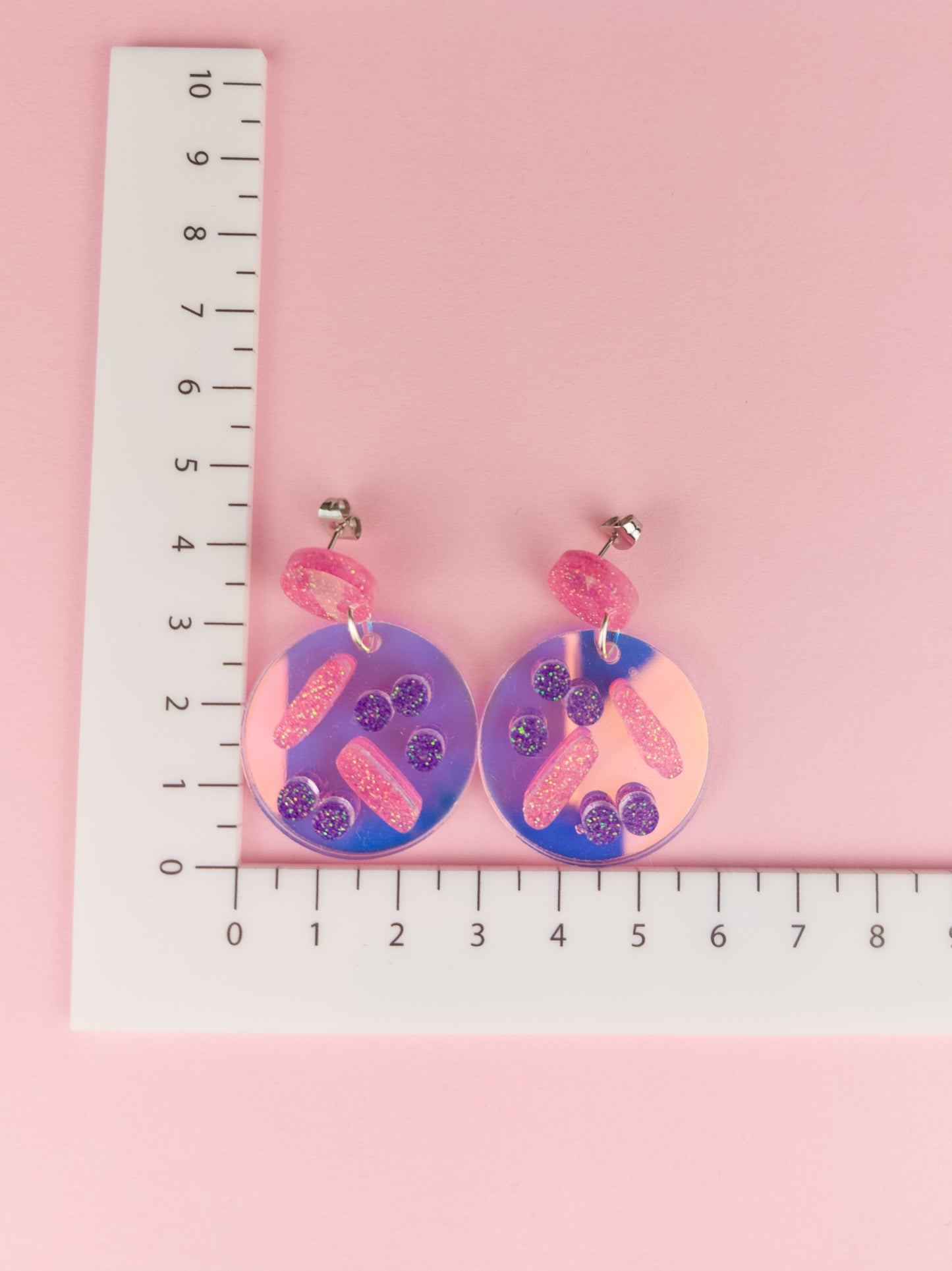 Bacteria Gram Stain Earrings - Midi Dangles