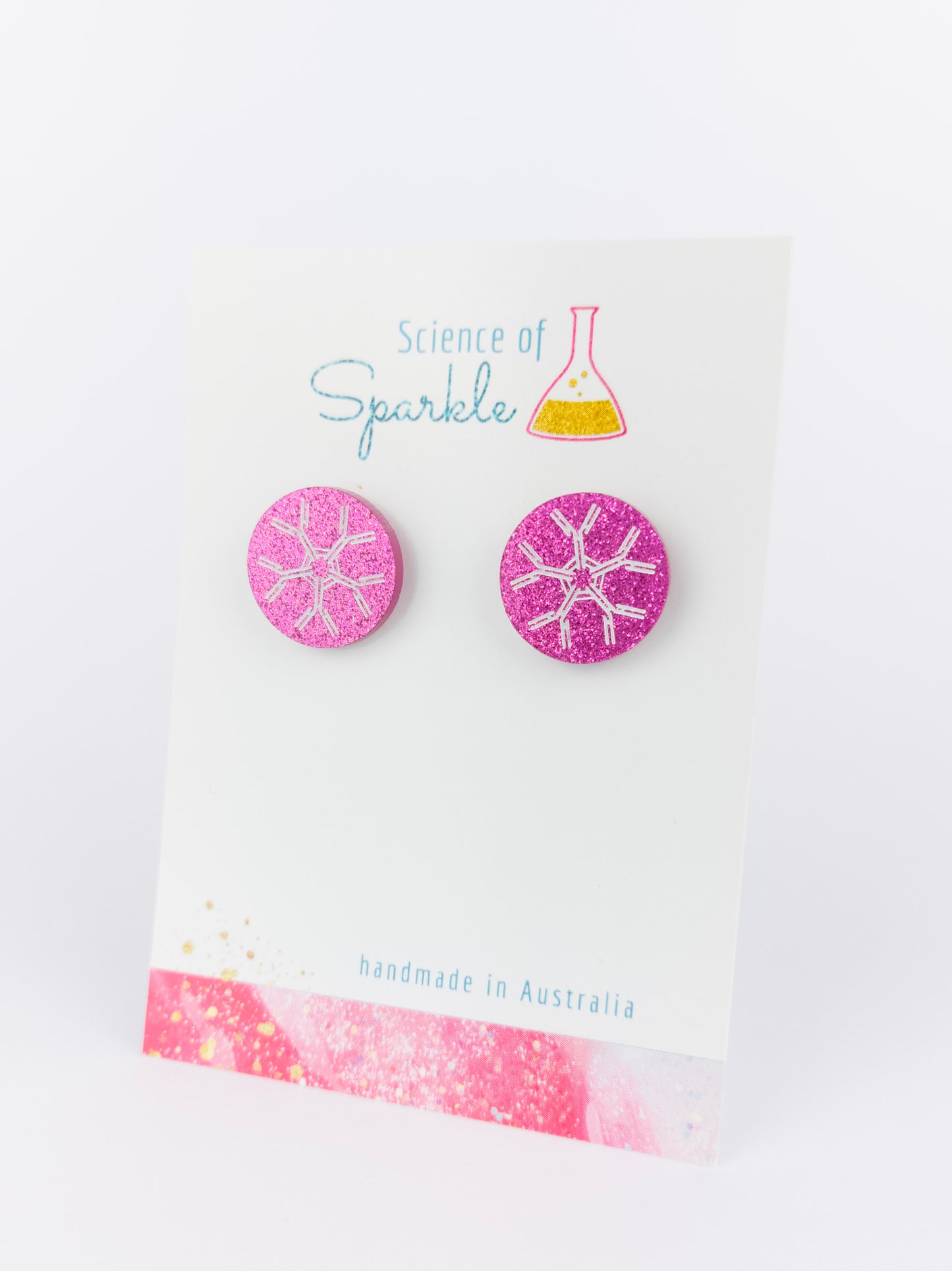Antibody Stud Earrings - IgM - Pink