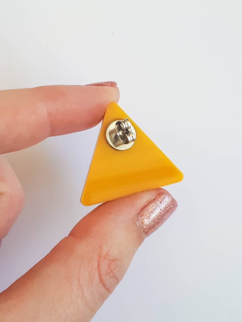 Toxic Hazard Sign Earrings