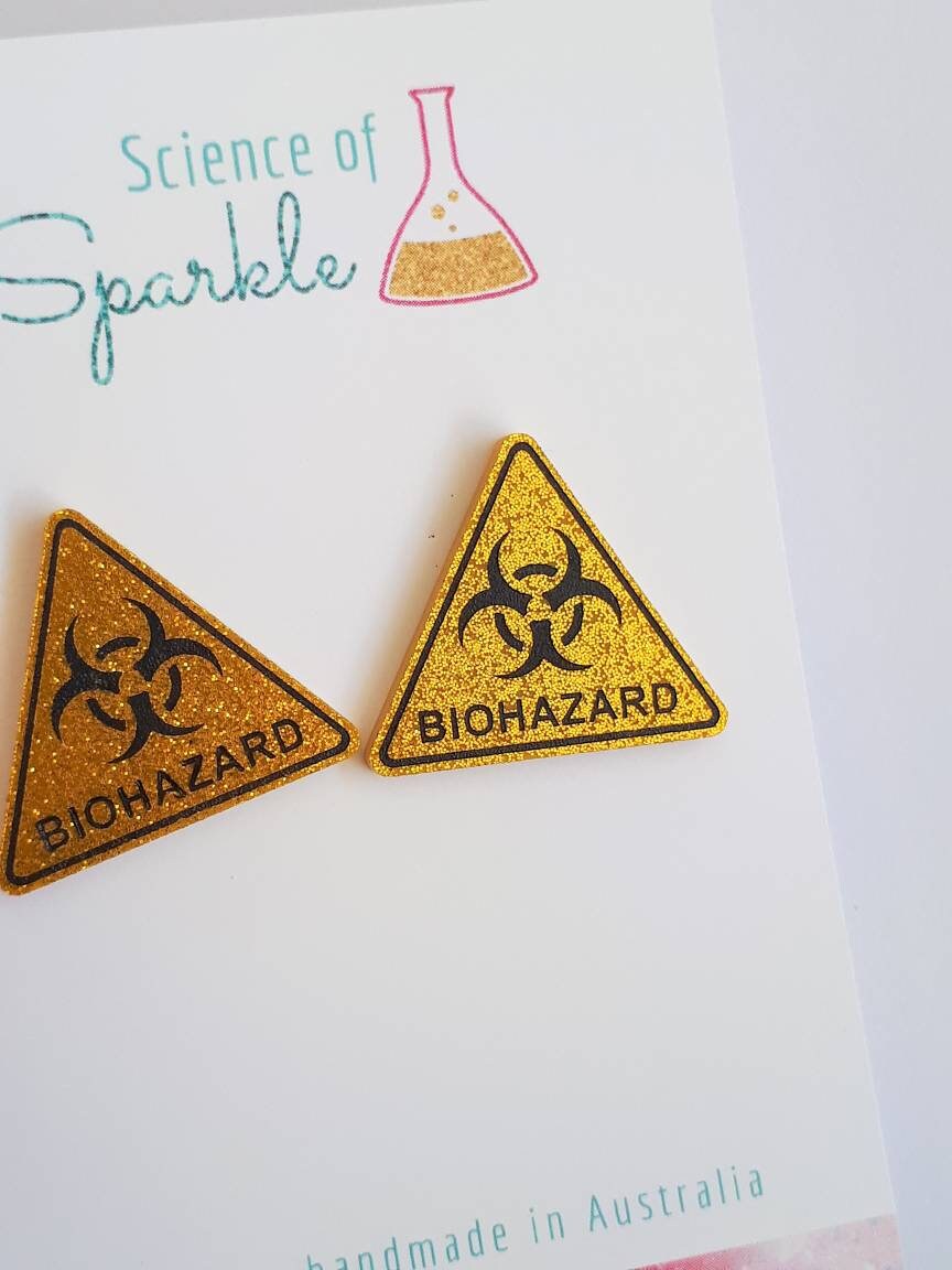 Biohazard Sign Earrings