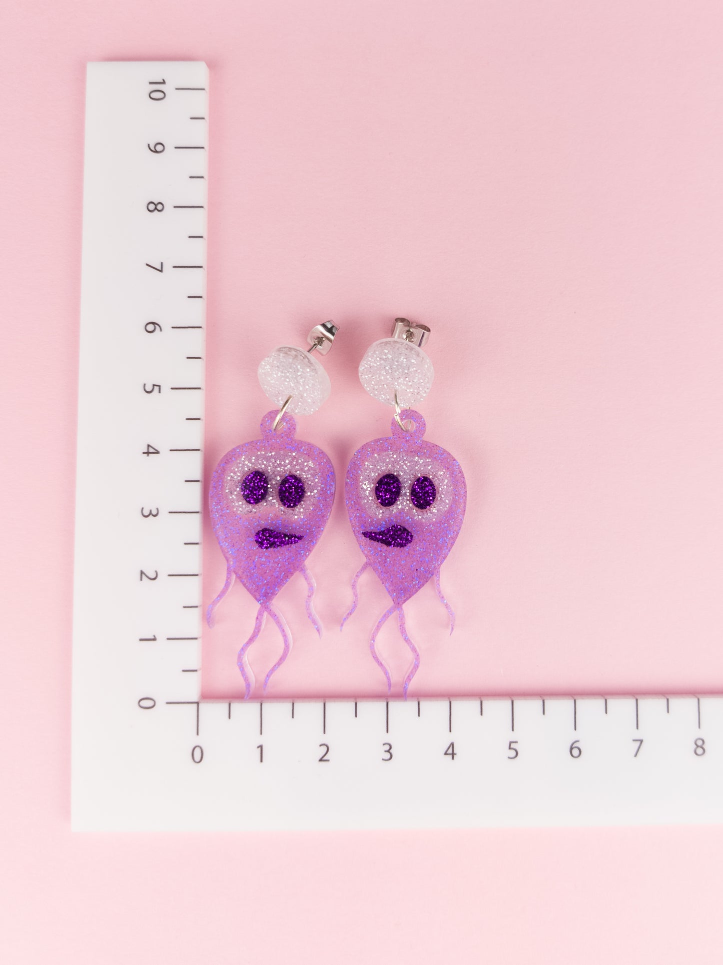 Giardia Parasite Earrings - Stud-Tops