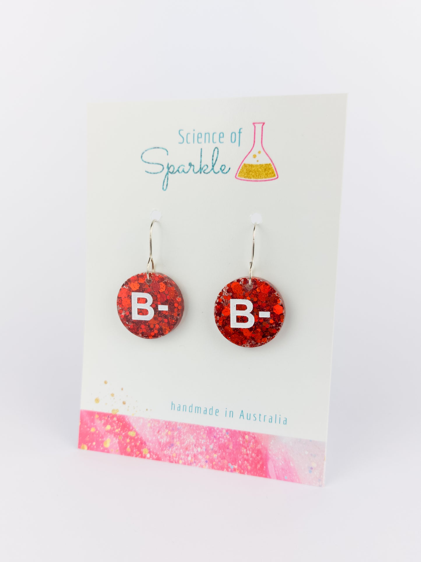 Blood Type Earrings - Hooks