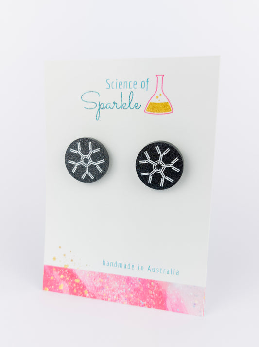 Antibody Stud Earrings - IgM - Black