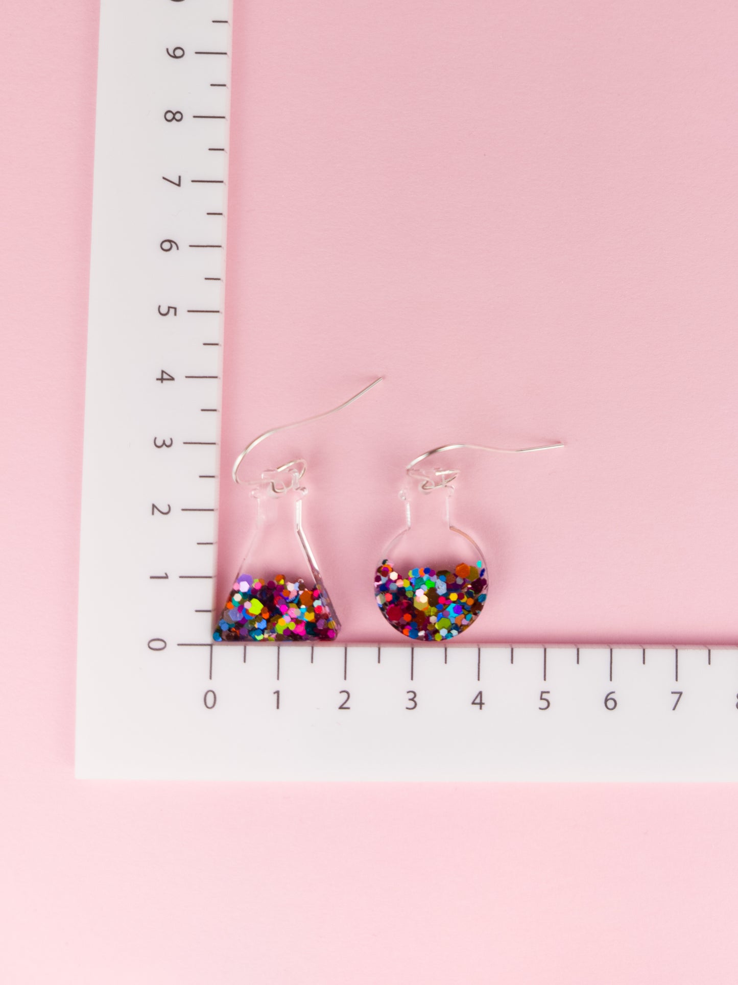 Rainbow Flask Earrings - Hooks