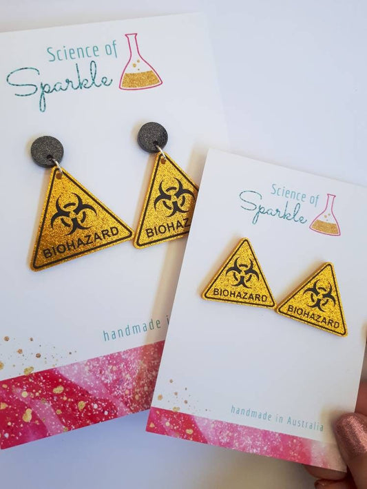 Biohazard Sign Earrings