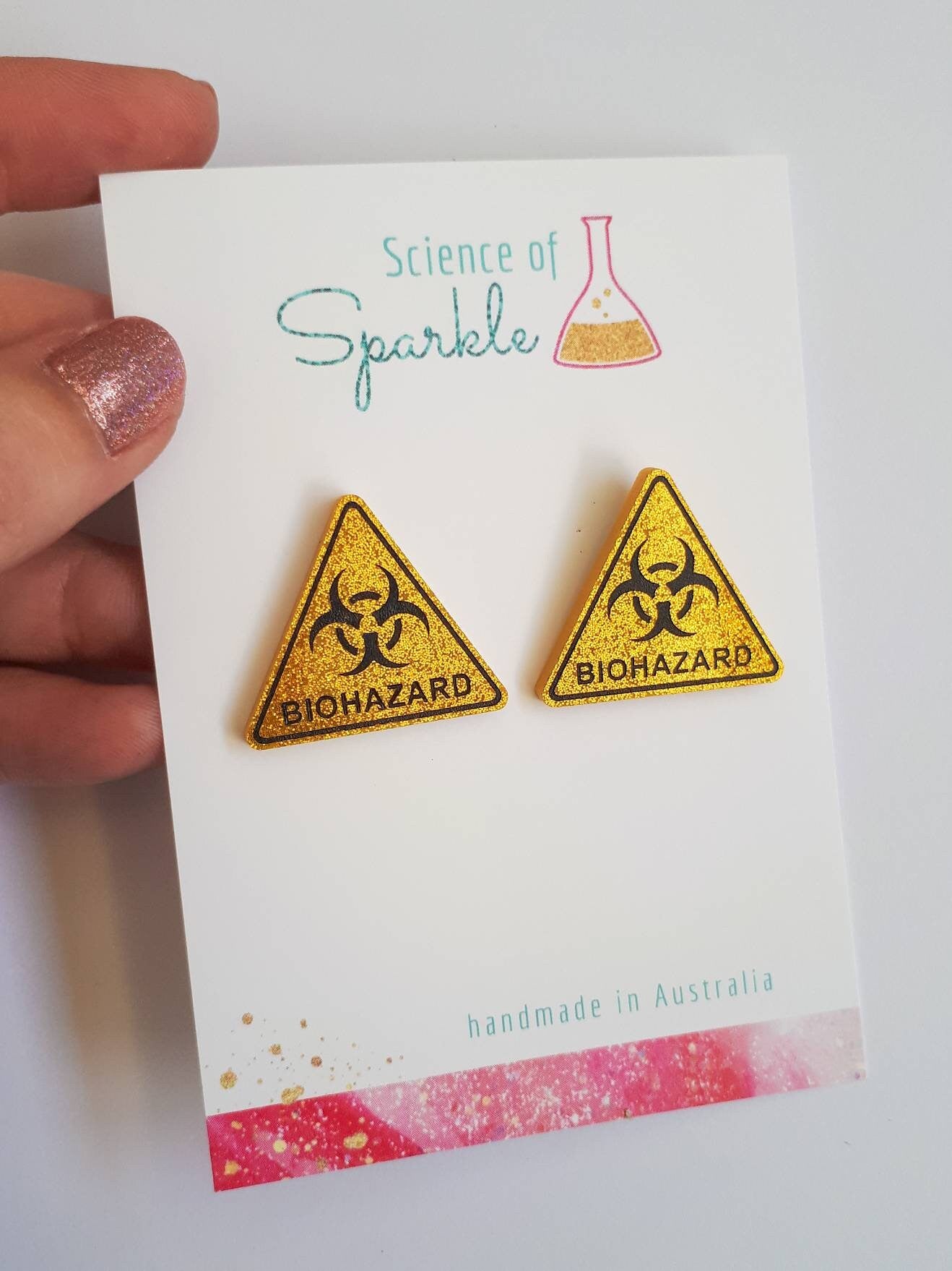 Biohazard Sign Earrings