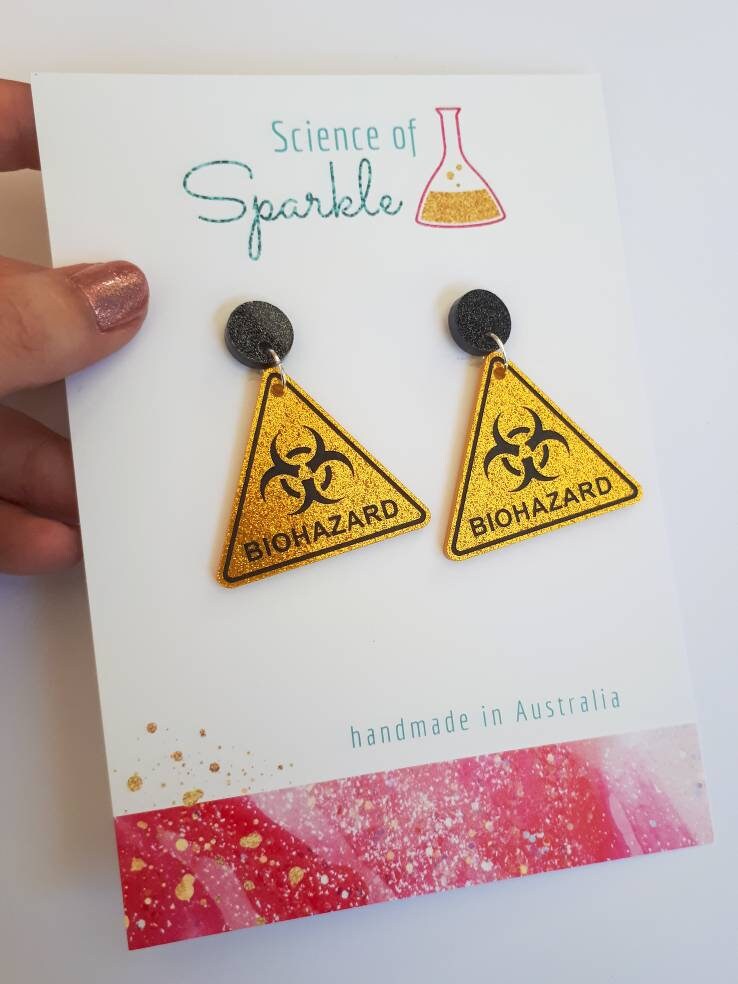 Biohazard Sign Earrings