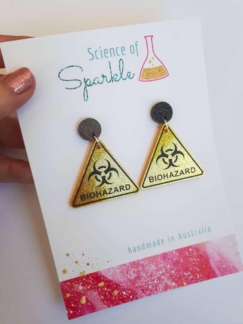 Biohazard Sign Earrings