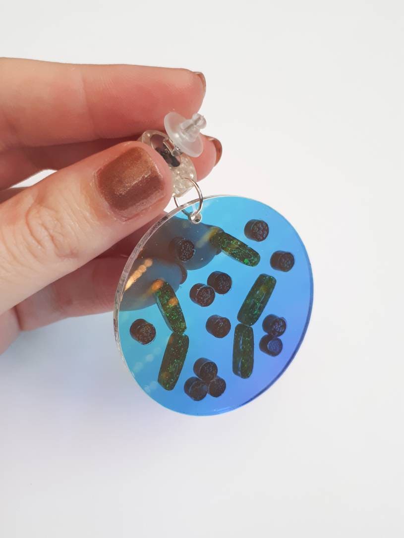 Christmas Bacteria Earrings - Large